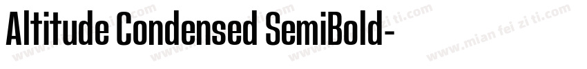 Altitude Condensed SemiBold字体转换